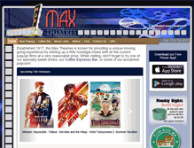 Tablet Screenshot of maxtheatres.com